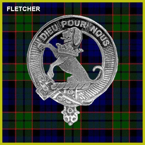 Fletcher (Hound) Clan Crest Interlace Kilt Belt Buckle