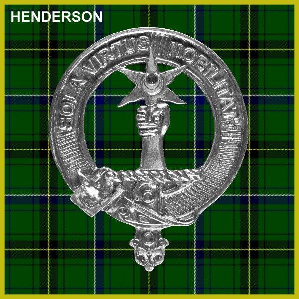Henderson Clan Crest Interlace Kilt Belt Buckle