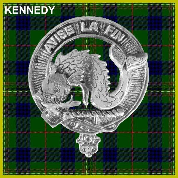 Kennedy Clan Crest Interlace Kilt Belt Buckle