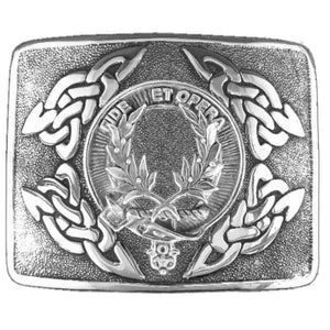 MacArthur Clan Crest Interlace Kilt Belt Buckle