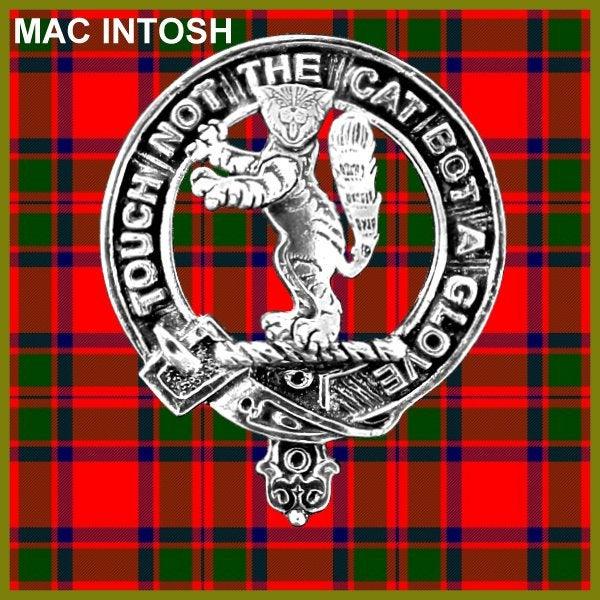 MacIntosh Clan Crest Interlace Kilt Belt Buckle