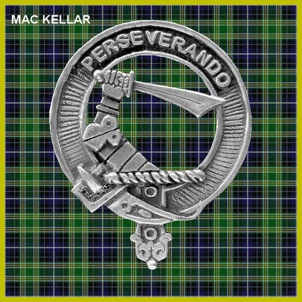 MacKellar Clan Crest Interlace Kilt Belt Buckle