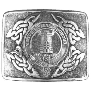 MacLean Clan Crest Interlace Kilt Belt Buckle