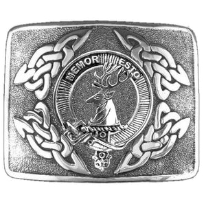 MacPhail Clan Crest Interlace Kilt Belt Buckle