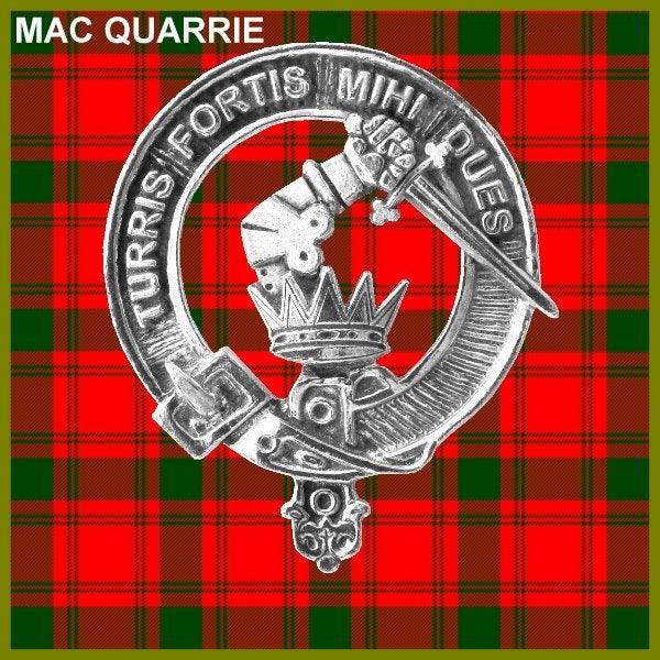 MacQuarrie Clan Crest Interlace Kilt Belt Buckle