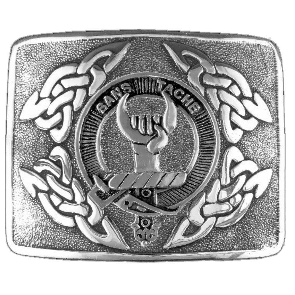 Napier Clan Crest Interlace Kilt Belt Buckle