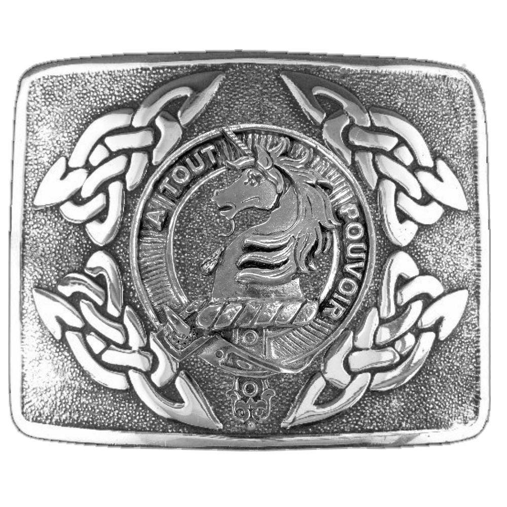 Oliphant Clan Crest Interlace Kilt Belt Buckle