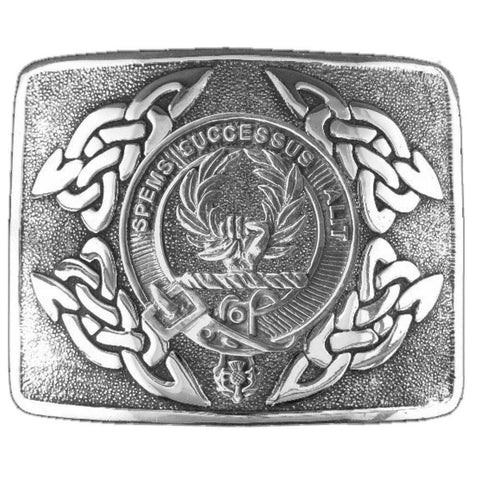 Ross Clan Crest Interlace Kilt Belt Buckle