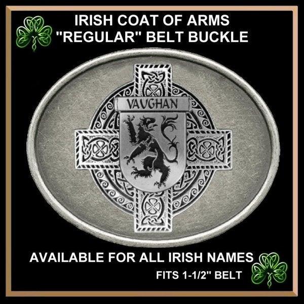 Vaughan Irish Coat of Arms Regular Buckle ~ All Irish Names