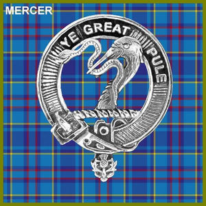 Mercer Clan Crest Scottish Cap Badge Sterling Silver CB02