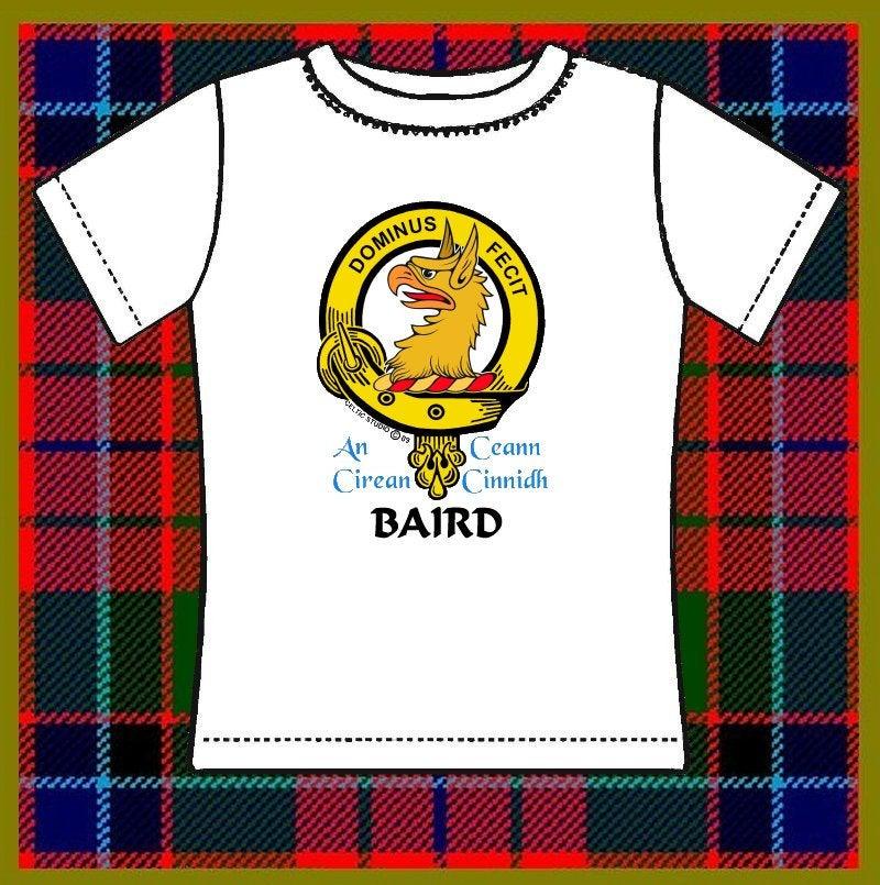 Baird Scottish Clan Crest Full T-Shirt, Family Crest Shirt