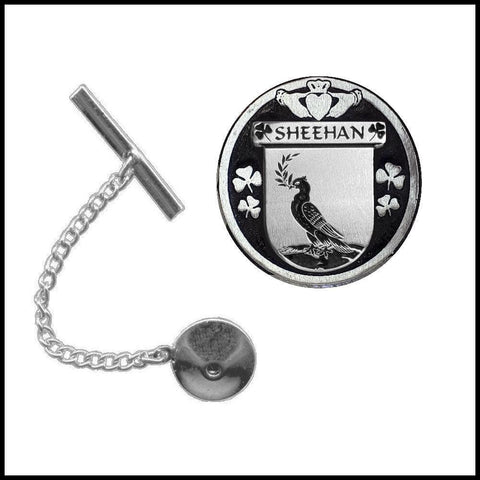 Sheehan Irish Coat of Arms Disk Lapel Pin/ Tie Tack