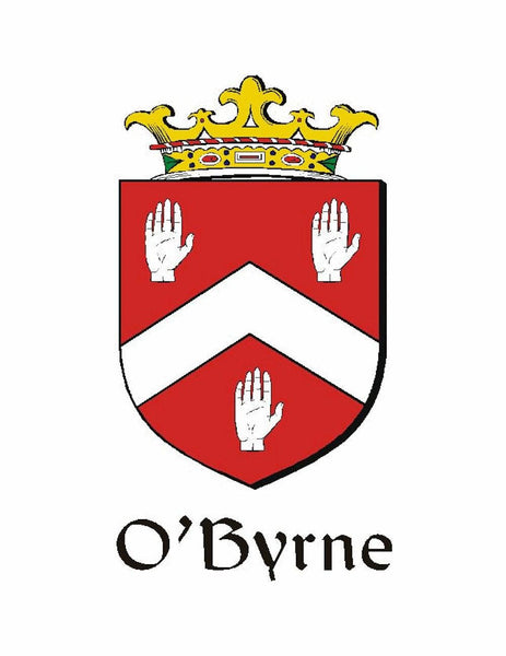 O'Byrne Irish Family Coat Of Arms Celtic Cross Badge