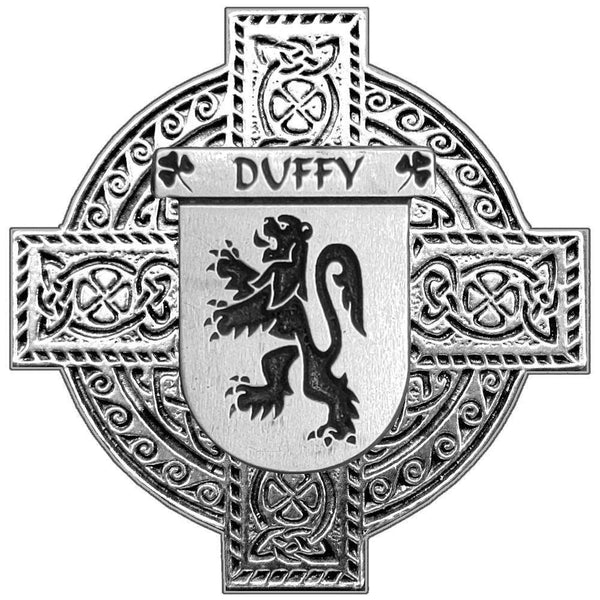 Duffy Irish Coat of Arms Celtic Cross Badge