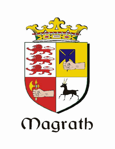 McGrath Irish Family Coat Of Arms Celtic Cross Badge