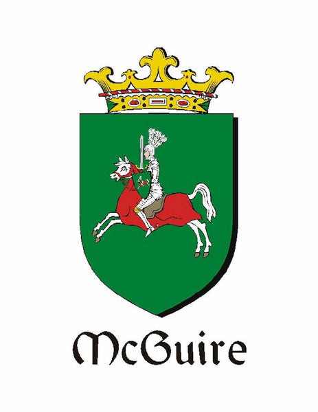 McGuire Irish Family Coat Of Arms Celtic Cross Badge