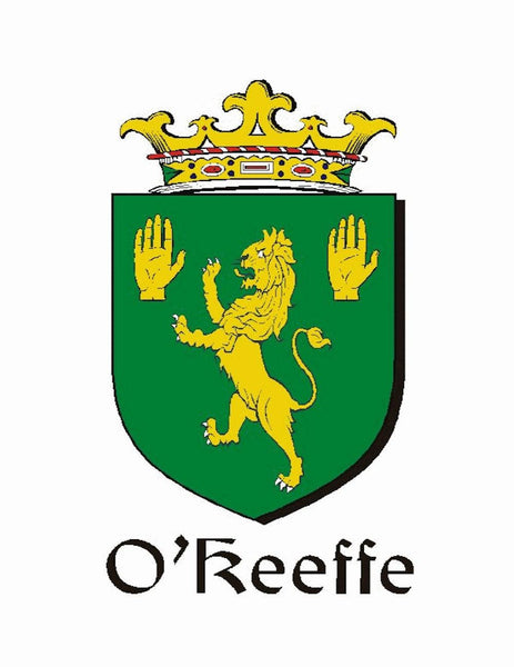 O'Keeffe Irish Coat of Arms Celtic Cross Badge