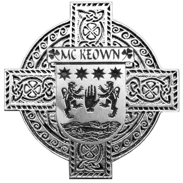 McKeown Irish Coat of Arms Celtic Cross Badge