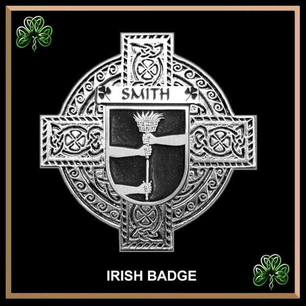 Smith Irish Coat of Arms Celtic Cross Badge