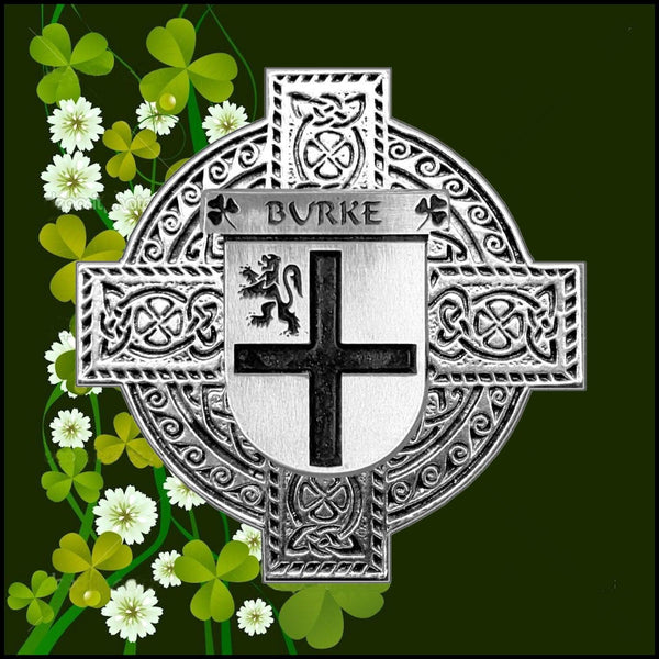 Burke Coat of Arms Interlace Kilt Buckle IKBUC3