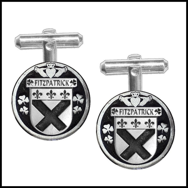 Fitzpatrick Irish Coat of Arms Disk Cufflinks