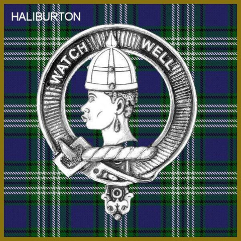 Haliburton Clan Crest Scottish Cap Badge CB02