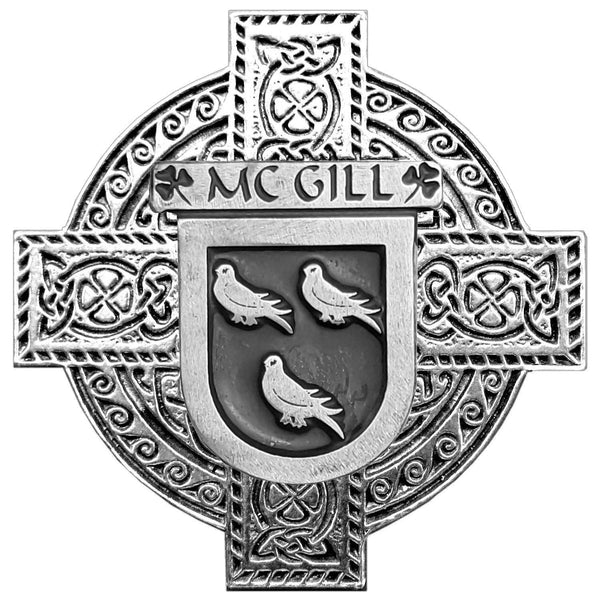 McGill Irish Coat of Arms Celtic Cross Badge