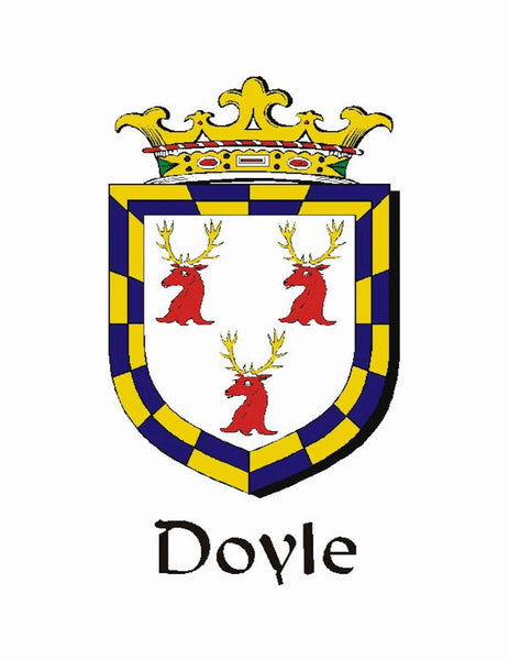 Doyle Irish Coat of Arms Celtic Cross Badge