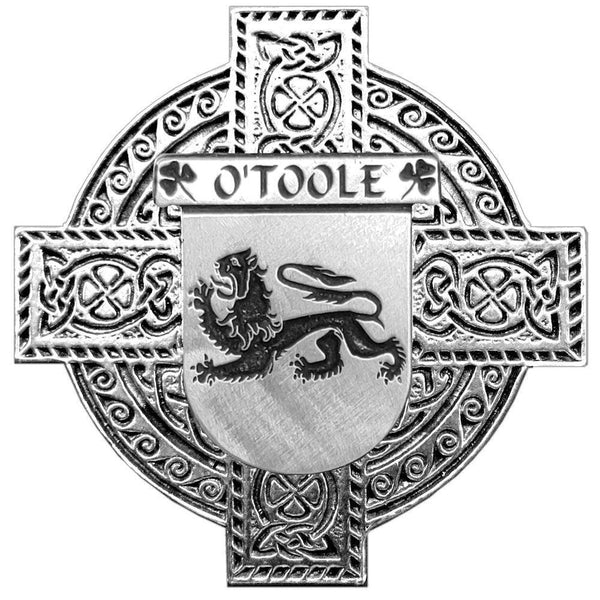 O'Toole Irish Family Coat Of Arms Celtic Cross Badge