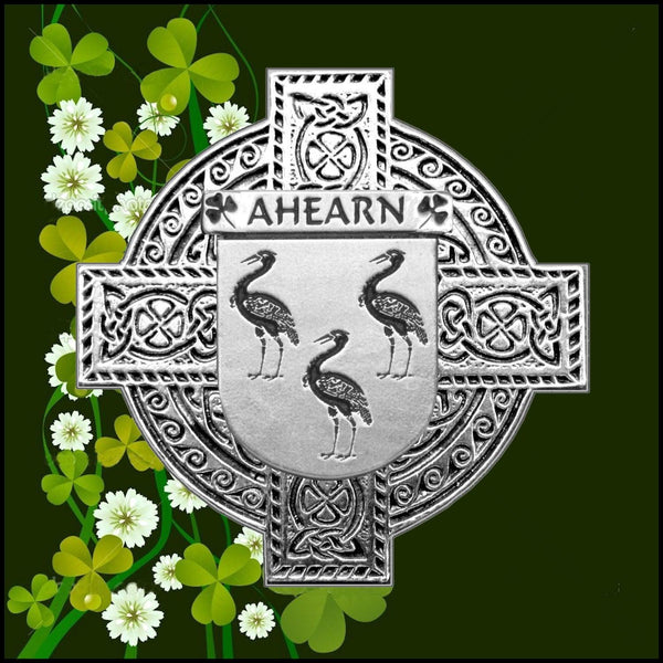Irish Family Coat Of Arms Celtic Cross Badge ~All Irish Names