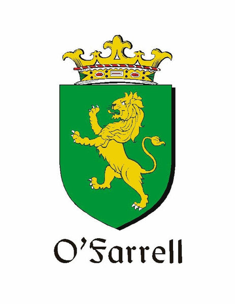 O'Farrell Irish Coat of Arms Celtic Cross Badge