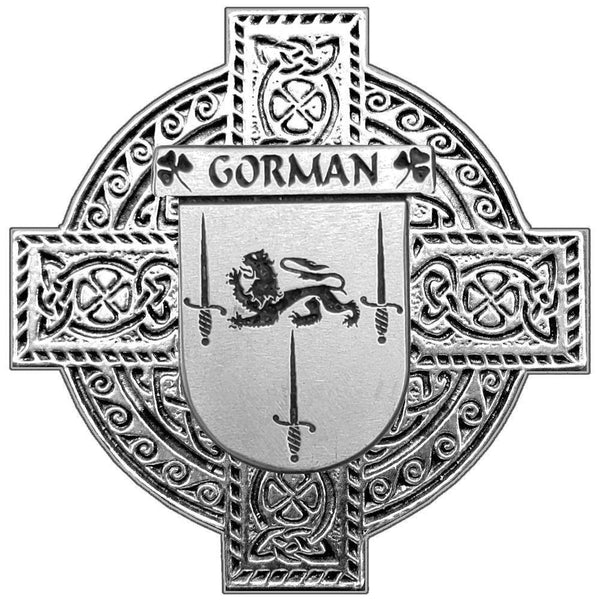 Gorman Irish Coat of Arms Celtic Cross Badge