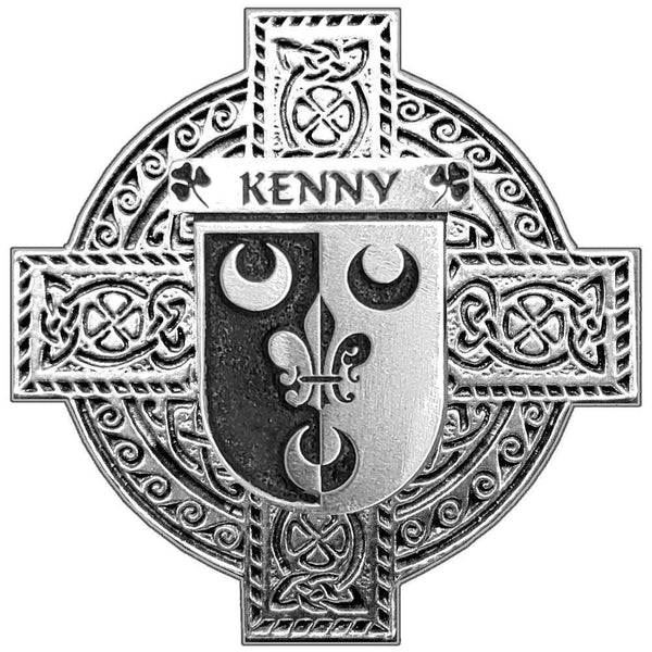 Kenny Irish Coat of Arms Celtic Cross Badge