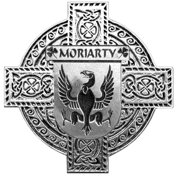 Moriarty Irish Coat of Arms Celtic Cross Badge