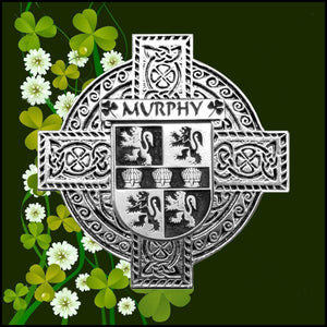 Murphy Irish Family Coat Of Arms Celtic Cross Badge