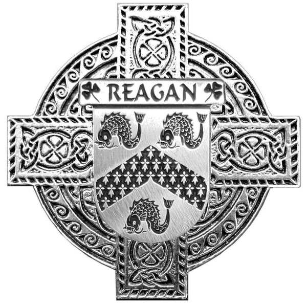 Reagan Irish Coat of Arms Celtic Cross Badge