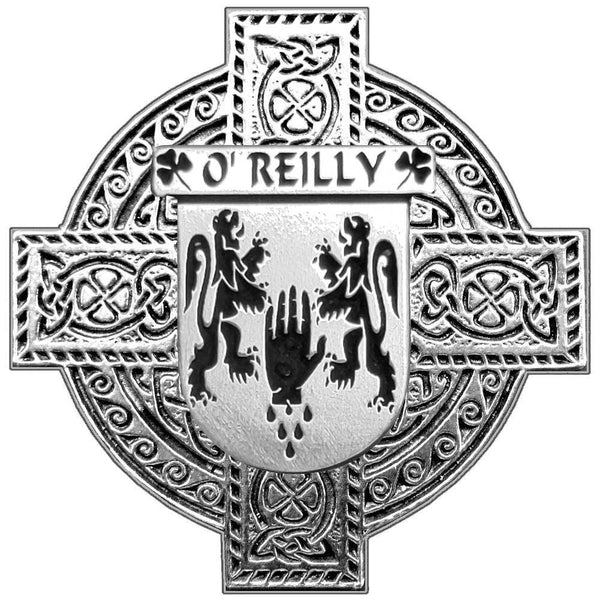 O'Reilly Irish Coat of Arms Celtic Cross Badge