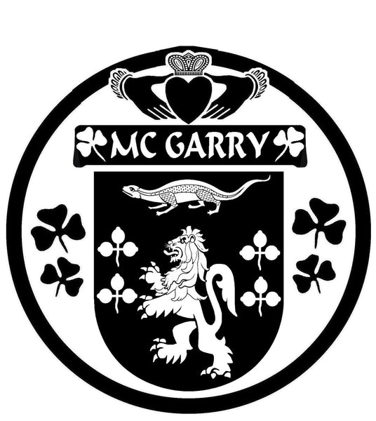 McGarry Irish Coat of Arms Disk Cufflinks