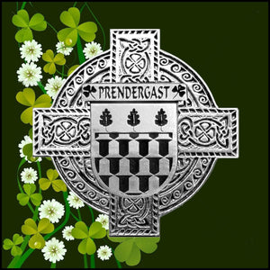 Prendergast Irish Coat of Arms Celtic Cross Badge