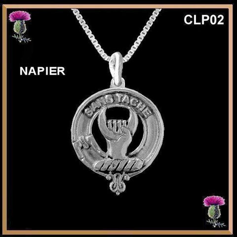 Napier Clan Crest Scottish Pendant  CLP02
