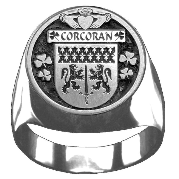 Corcoran Irish Coat of Arms Gents Ring IC100