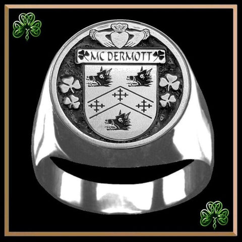 McDermott Irish Coat of Arms Gents Ring IC100