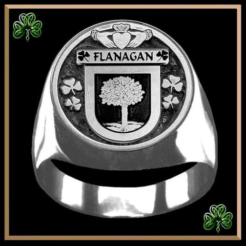 Flanagan Irish Coat of Arms Gents Ring IC100