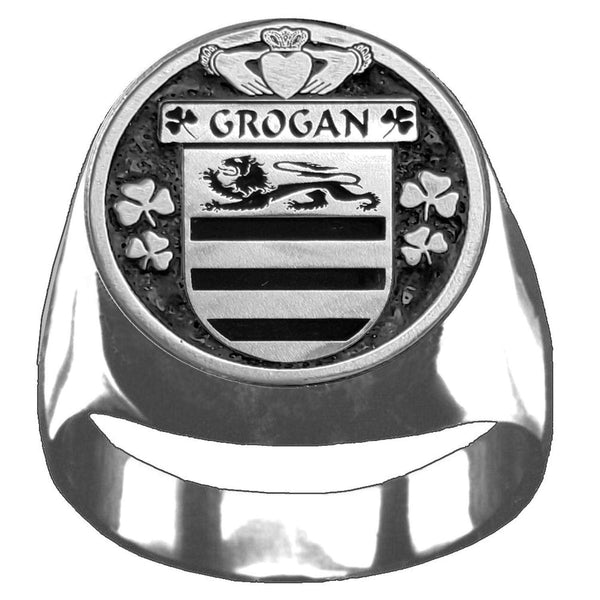 Grogan Irish Coat of Arms Gents Ring IC100
