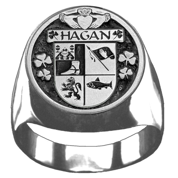 Hagan Irish Coat of Arms Gents Ring IC100
