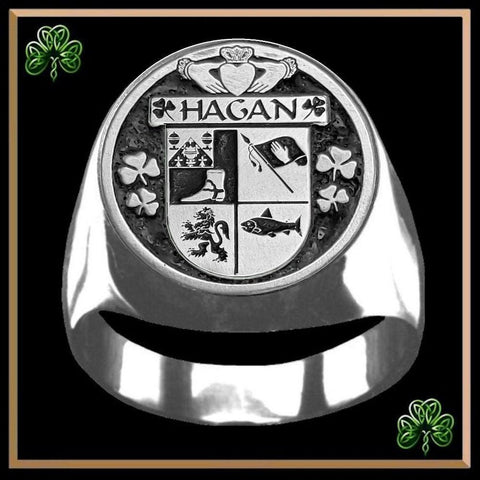 Hagan Irish Coat of Arms Gents Ring IC100