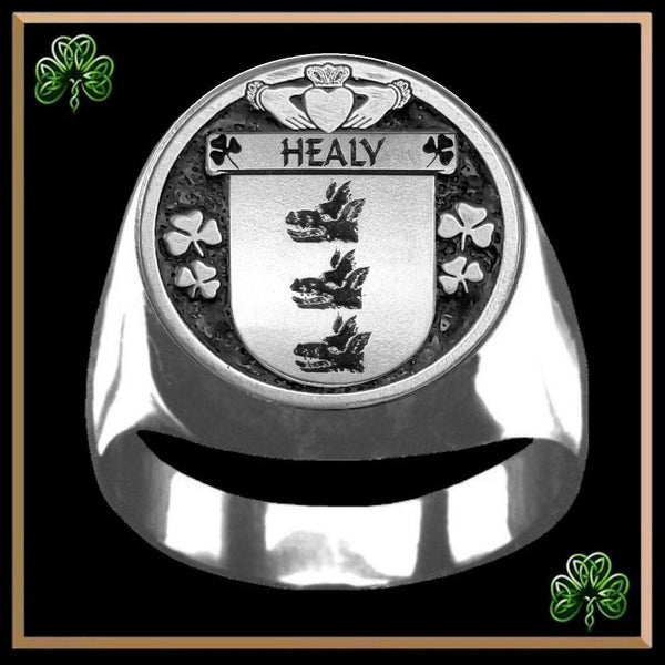 Healy Irish Coat of Arms Gents Ring IC100
