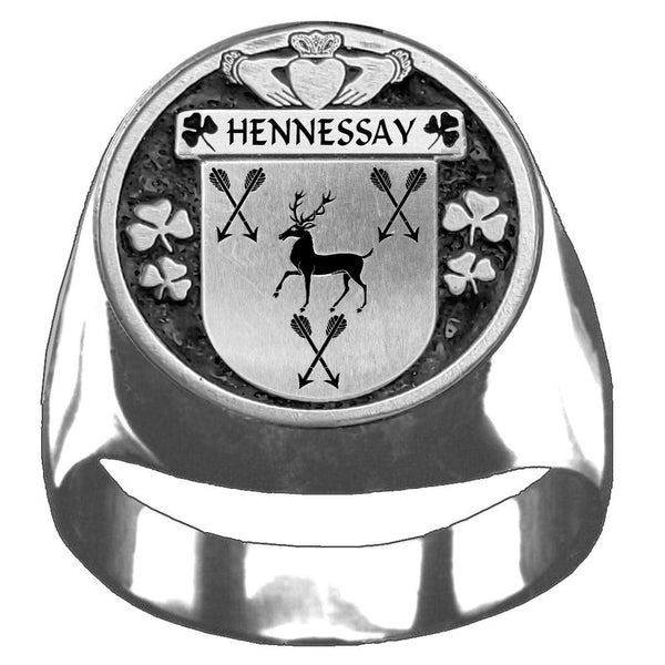 Hennessay Irish Coat of Arms Gents Ring IC100