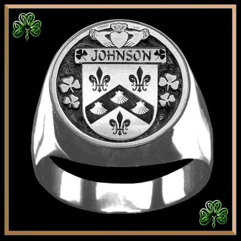 Johnson Irish Coat of Arms Gents Ring IC100