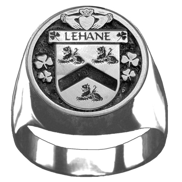 Lehane Irish Coat of Arms Gents Ring IC100